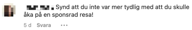 Carolina Gynnings kommentarsfält Carolina Gynnings kommentarsfält